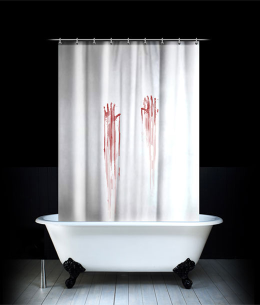 Bloody Shower Curtain in Curtain