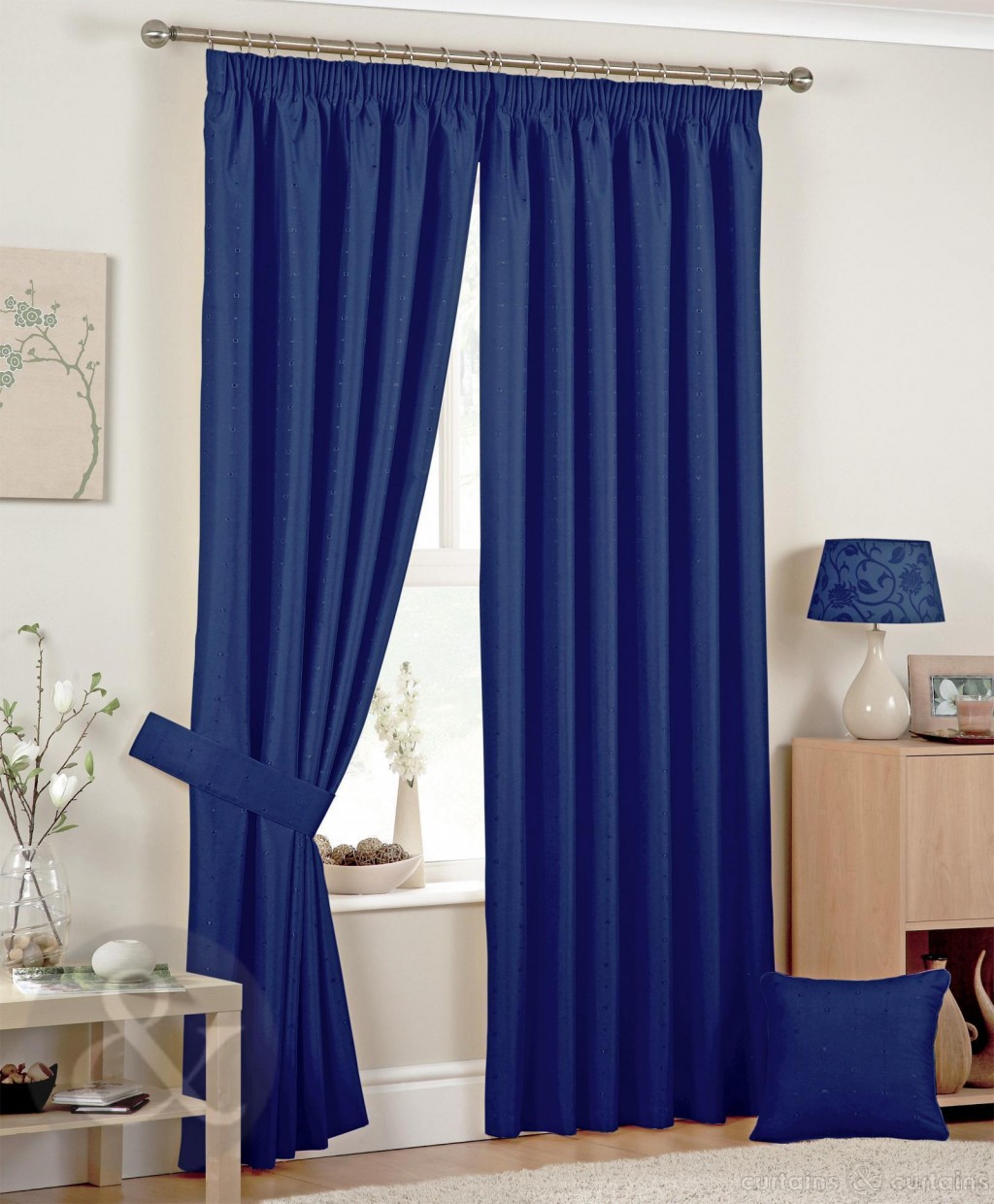 Blue Curtains in Curtain