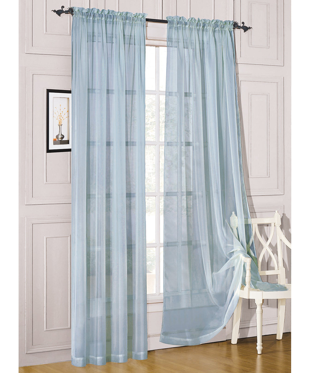 Blue Sheer Curtains in Curtain