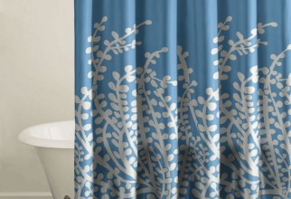 900x900px Blue Shower Curtain Picture in Curtain