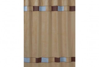 800x600px Brown And Blue Shower Curtain Picture in Curtain