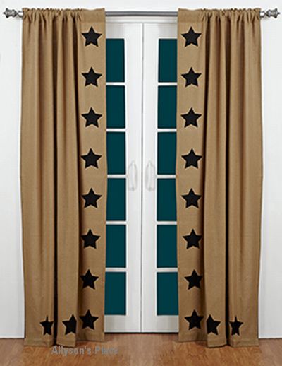 Burlap Curtain Panels in Curtain