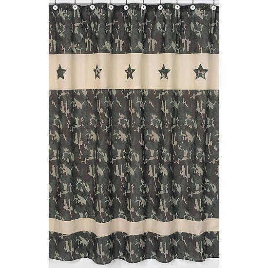 Camouflage Shower Curtain in Curtain