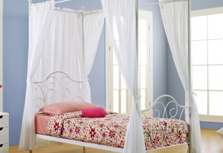 500x500px Canopy Bed Curtains Picture in Curtain