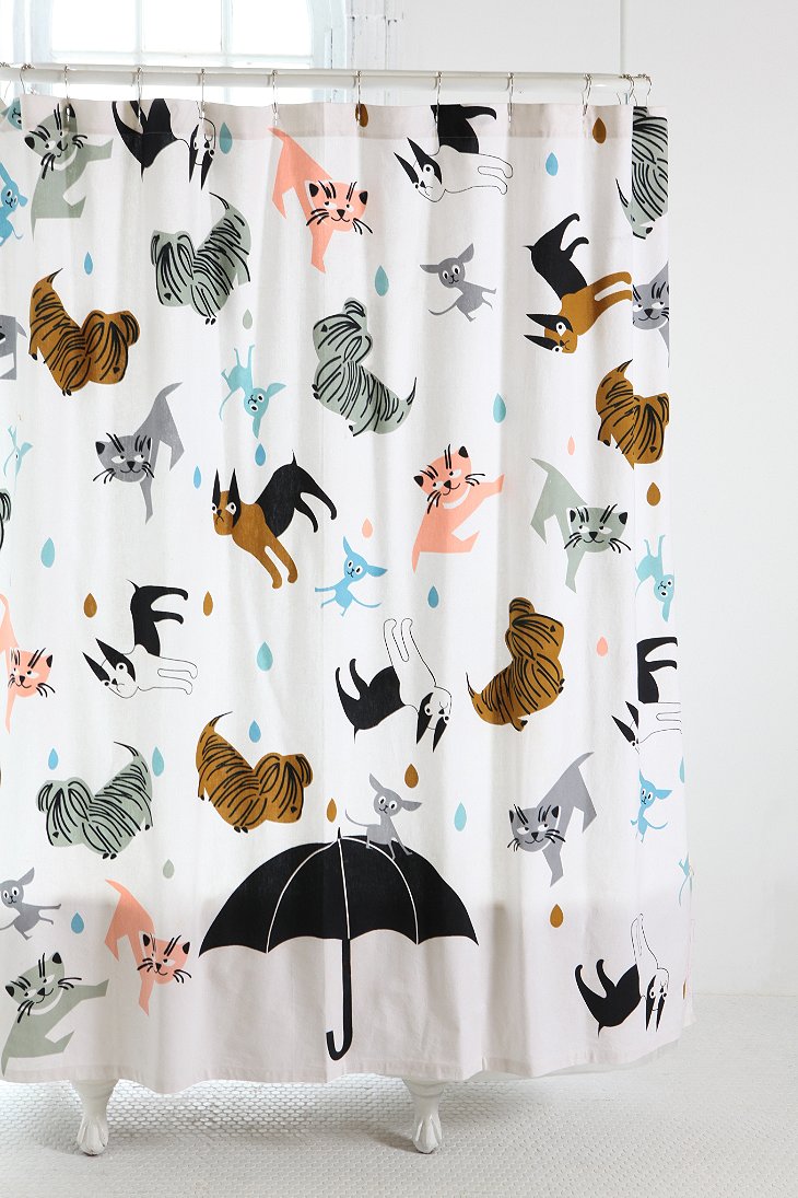 Cat Shower Curtain in Curtain