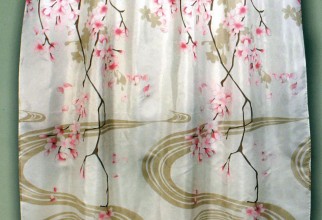 933x1024px Cherry Blossom Shower Curtain Picture in Curtain