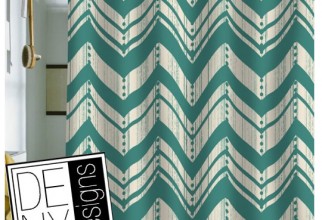 540x540px Chevron Shower Curtains Picture in Curtain