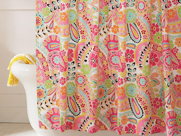 Colorful Shower Curtains in Curtain