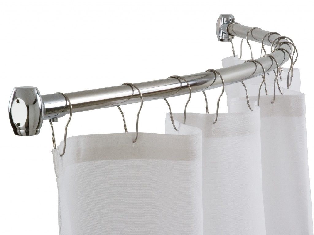 Curved Shower Curtain Rods in Curtain
