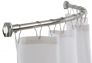 1995x1500px Curved Shower Curtain Rods Picture in Curtain