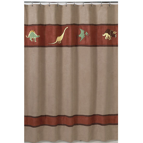 Dinosaur Shower Curtain in Curtain