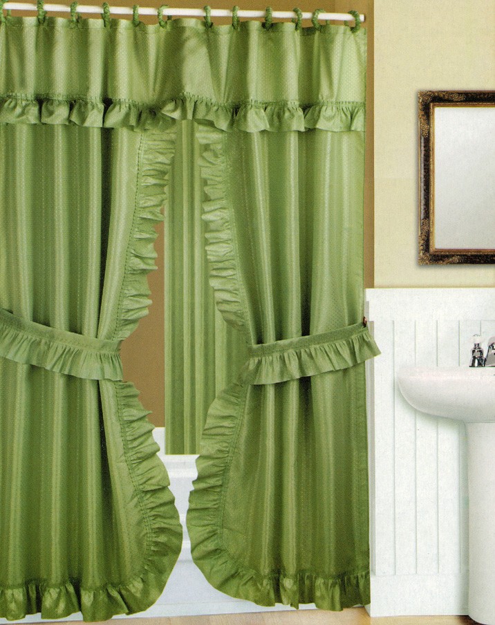 Double Swag Shower Curtain in Curtain