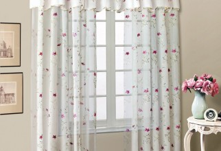 1000x1274px Embroidered Sheer Curtains Picture in Curtain