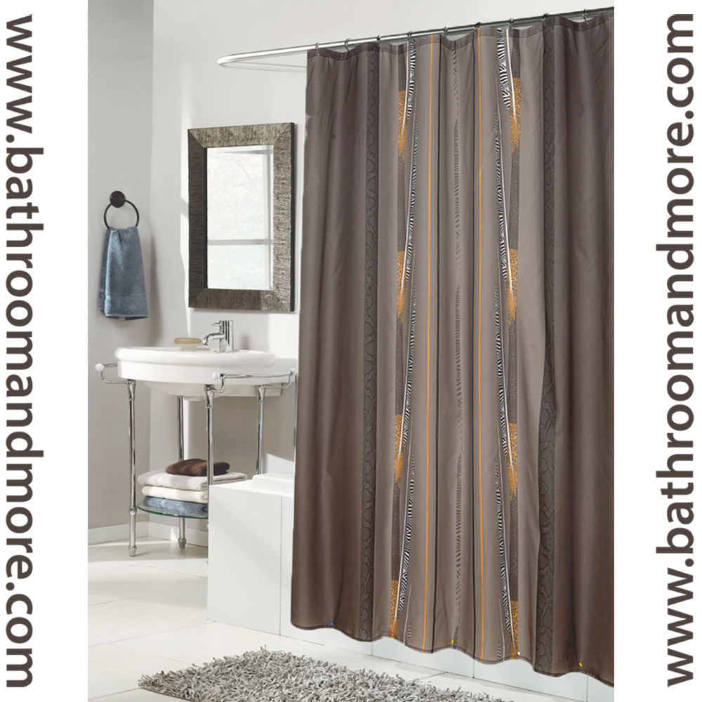 Extra Long Fabric Shower Curtain in Curtain