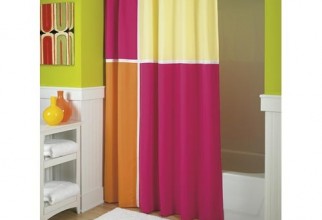 500x500px Fabric Shower Curtain Picture in Curtain