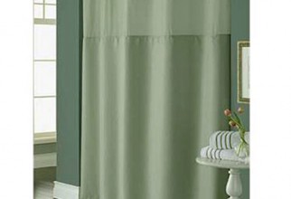 500x500px Fabric Shower Curtain Liner Picture in Curtain