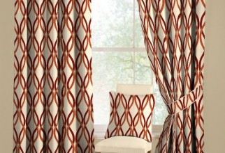 600x800px Geometric Curtains Picture in Curtain