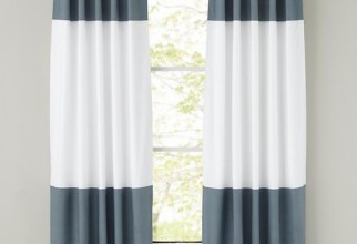 550x550px Gray And White Curtains Picture in Curtain