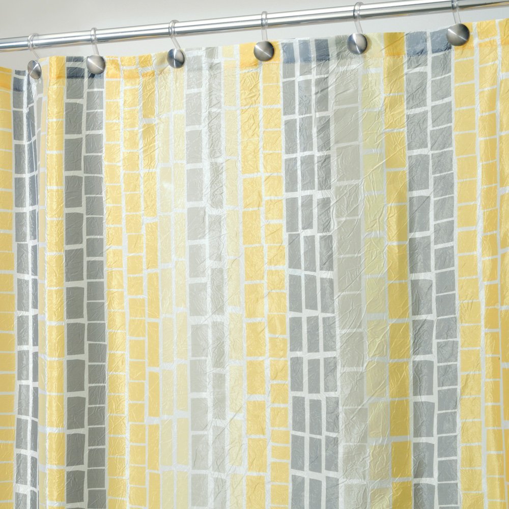 Gray And Yellow Curtains in Curtain