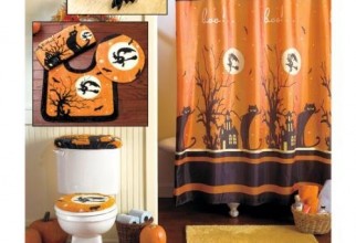 500x500px Halloween Shower Curtains Picture in Curtain