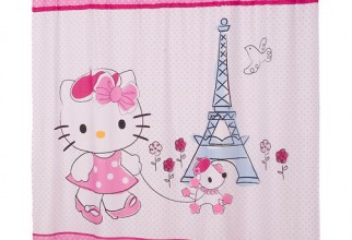 500x500px Hello Kitty Shower Curtain Picture in Curtain