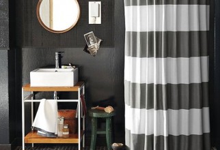 550x550px Horizontal Stripe Curtains Picture in Curtain