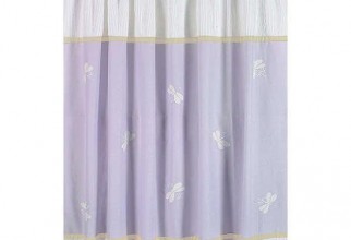 550x550px Lavender Shower Curtain Picture in Curtain