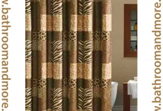 1000x1000px Leopard Shower Curtain Picture in Curtain