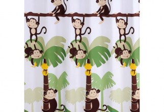 500x500px Monkey Shower Curtain Picture in Curtain