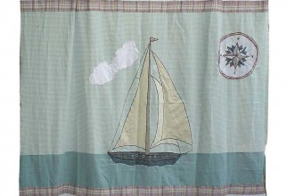 1000x1000px Nautical Shower Curtain Picture in Curtain