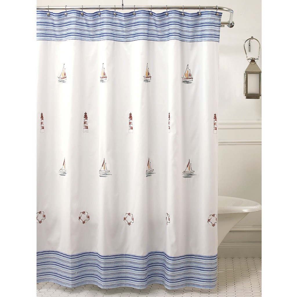 Nautical Shower Curtains in Curtain