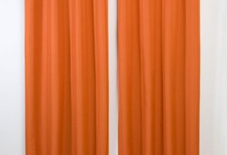 700x700px Orange Curtain Panels Picture in Curtain