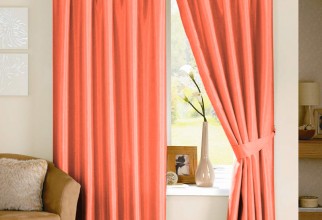 800x923px Orange Curtains Picture in Curtain