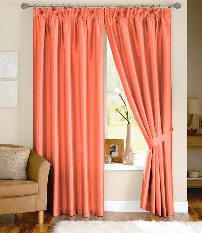 Orange Curtains in Curtain