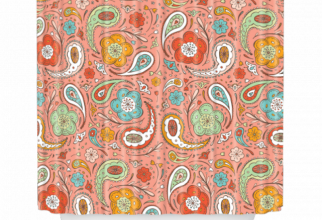 800x800px Paisley Shower Curtain Picture in Curtain