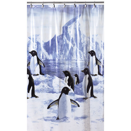 Penguin Shower Curtain in Curtain