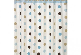 550x550px Polka Dot Shower Curtain Picture in Curtain