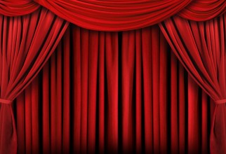 960x640px Red Curtains Picture in Curtain