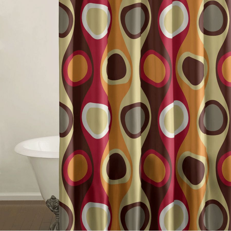 Red Shower Curtain in Curtain