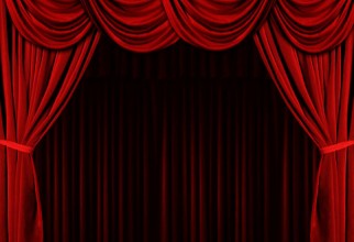 978x911px Red Velvet Curtains Picture in Curtain