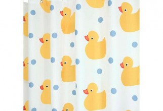 600x600px Rubber Ducky Shower Curtain Picture in Curtain