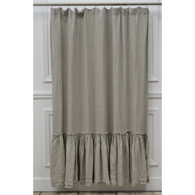 Ruffled Shower Curtain in Curtain