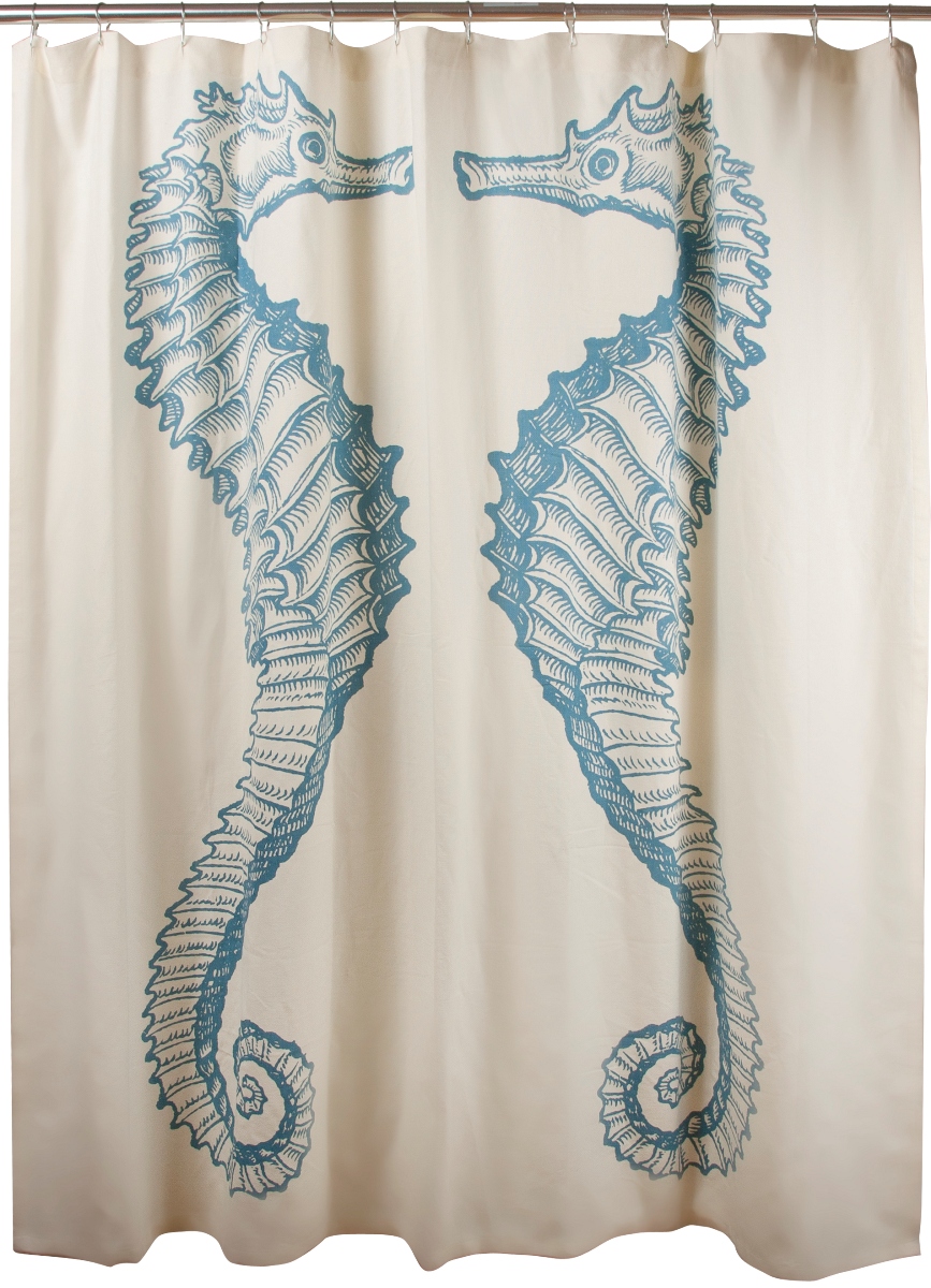 Seahorse Shower Curtain in Curtain