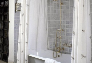 500x631px Shower Curtain Rod Picture in Curtain