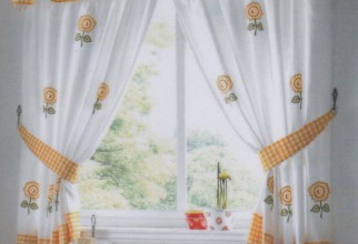 720x800px Sunflower Curtains Picture in Curtain
