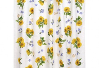 500x500px Sunflower Shower Curtain Picture in Curtain
