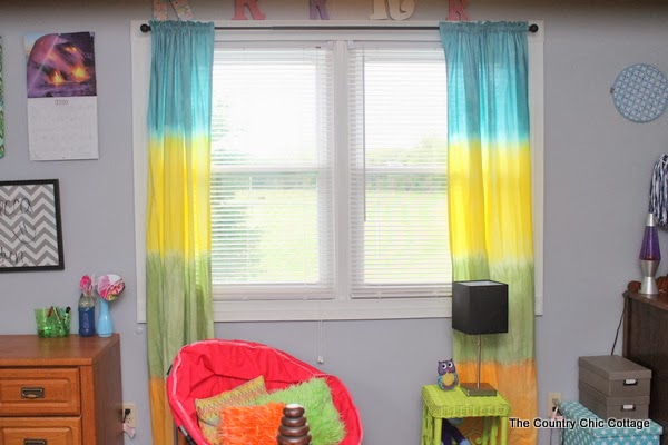 Tie Dye Curtains in Curtain
