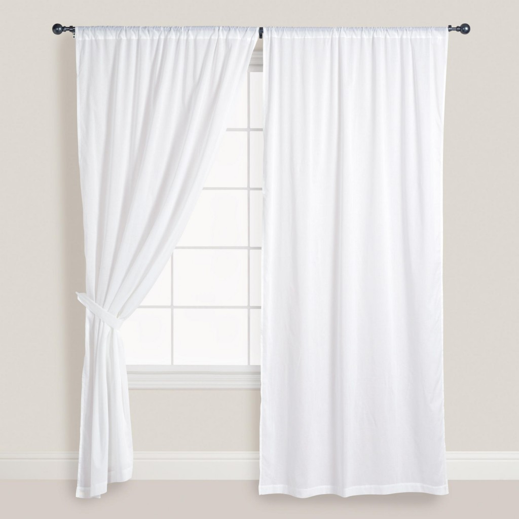 White Cotton Curtains in Curtain
