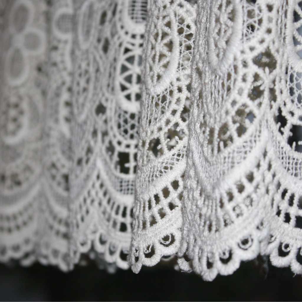 White Lace Curtains in Curtain