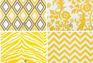 570x924px Yellow Chevron Curtains Picture in Curtain